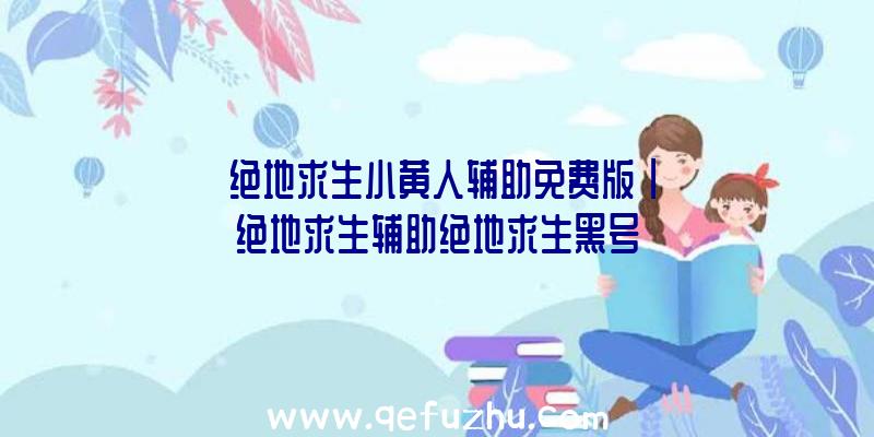 「绝地求生小黄人辅助免费版」|绝地求生辅助绝地求生黑号
